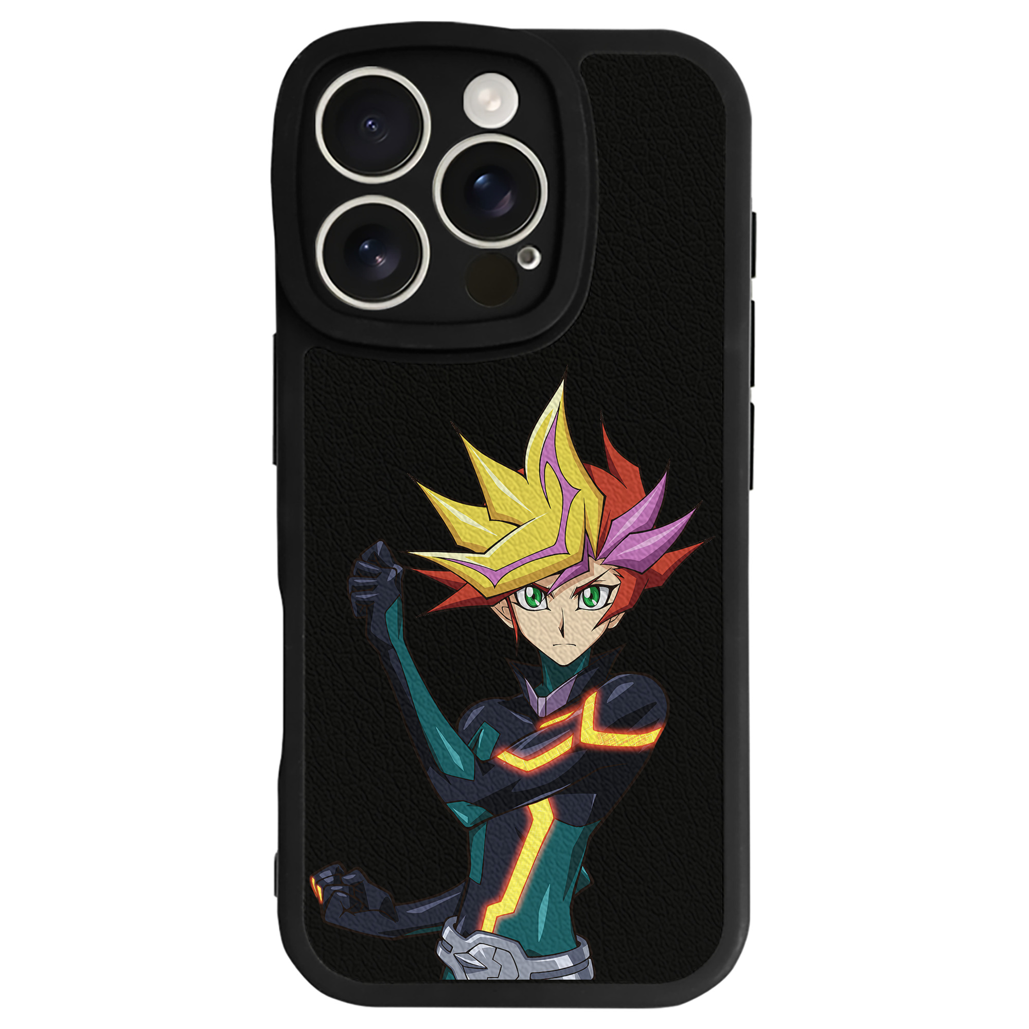 遊☆戯☆王 Yu-Gi-Oh! 【iPhone 16シリーズ対応】シリコンスマホケース（レザー調） 材質：シリコン